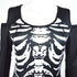 Halloween dress Women plus size Halloween costumes 2019 Cold Shoulder Long Sleeve Punk Skeleton - menochic